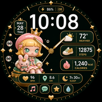 精选表盘:泡泡玛特 molly 风格