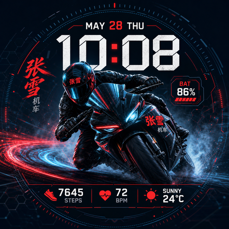 机车科技表盘案例